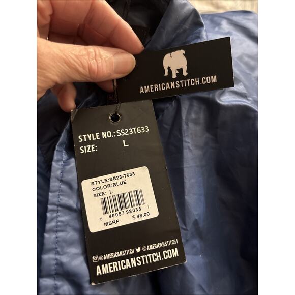 American Stitch Short Sleeve Blue Jacket Size L MSRP $48 - Picture 2 of 3
